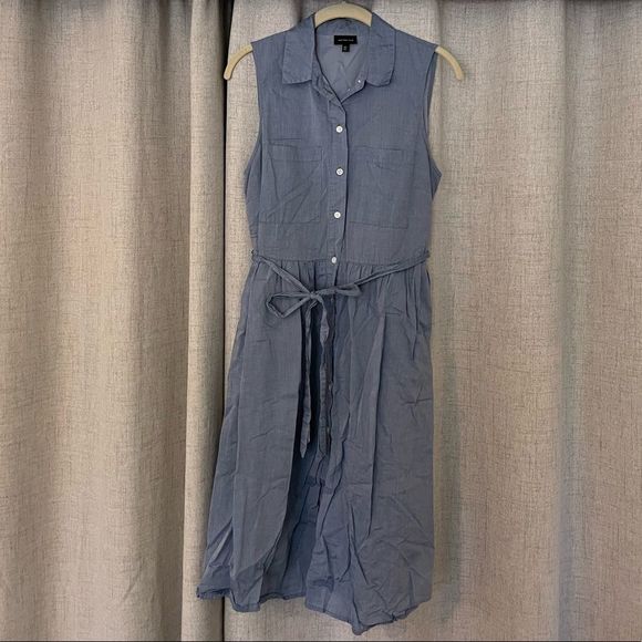 Who What Wear Dresses & Skirts - Denim Chambray A-line Shirt Dress
